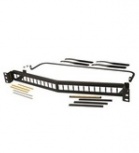 Superior Essex UTP Flat HDJ Panel Unloaded, 24 Puertos, Negro