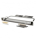 Superior Essex UTP Flat HDJ Panel Unloaded, 48 Puertos, Negro