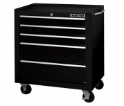 Surtek Gabinete Móvil para Herramientas 125113, 27", 5 Gavetas, Negro