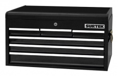 Surtek Archivero Metal 125115, 7 Cajones, Negro