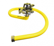 Surtek Aspersor Estacionario con Base 130316, 3/4", Giratorio, Amarillo