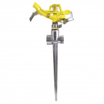 Surtek Aspersor con Estaca 130319, 3/4", Giratorio, Amarillo