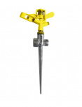 Surtek Aspersor con Estaca 130322, 3/4", Giratorio, Amarillo