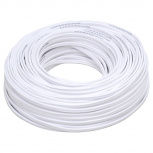 Surtek Bobina de Cable Eléctrico Tipo POT, 18 AWG, 100 Metros, Blanco