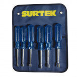 Surtek Juego de Desarmadores D3500S, 6 Piezas, Azules