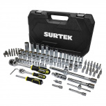 Surtek Set de Herramientas JCM3S, 106 Piezas, Negro