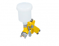 Surtek Pistola de Gravedad para Pintar PPG2, 50PSI, 10mm, 125ml, Blanco/Amarillo
