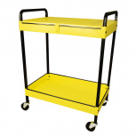 Surtek Gabinete Móvil 125108, 2 Compartimentos, Amarillo