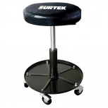 Surtek Banco de Trabajo para Mecánico 137074, hasta 136Kg, Negro