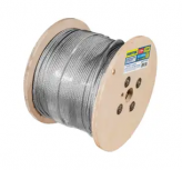 Surtek Bobina de Cable de Acero, 1", 450 Metros, Galvanizado