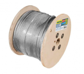 Surtek Bobina de Cable de Acero, 1", 450 Metros, Galvanizado