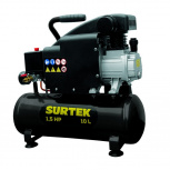 Surtek Compresor de Aire Horizontal COMP410, 10L, 115psi, 1.5HP, 127V