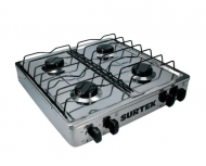 Surtek Parrilla de Gas Empotrable EGAF4, 4 Quemadores