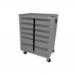 Surtek Gabinete Móvil para Herramientas GM6G, 6 Gavetas, Gris