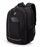 Swissdigital Design Mochila J16G-3 de Poliéster para Laptop 15", Negro