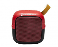 Swiss Mobility Bocina Portátil MSW-5RD, Bluetooth, Inalámbrico, 3W RMS, Rojo
