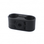Syscom Sujetador para Cable Coaxial CB-58, 5/8", Negro, 10 Piezas