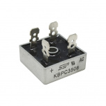 Syscom Puente de Diodos Rectificador KBPC-3508, 35A, 800 PIV, 29 x 29mm