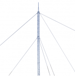 Syscom Kit de Torre Arriostrada KTZ-30E-018P, 18 Metros, hasta 200kg, 1 Pieza, Incluye Copete de Torre, Brida, Base, Anclas y Accesorios