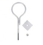 Syscom Ancla con Aro para Pared, 1/2", Gris