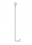 Syscom Ancla de Suelo con Ojo de Llave, 3/4" x 150cm, Galvanizado