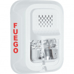 System Sensor Sirena con Lámpara Estroboscópica a 2 Hilos P2WL-SP, Alámbrica, Montaje en Pared, Blanco