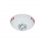 System Sensor Sirena con Lámpara Estroboscópica PC2-WL, Montaje en Techo, Blanco