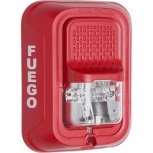 System Sensor Lámpara Estroboscópica SRL-SP, Montaje en Pared, Rojo