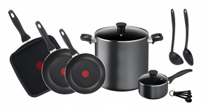 T-Fal Batería de Cocina Expert Chef, Aluminio, Antiadherente, 13 Piezas