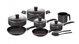 T-Fal Batería de Cocina B479SD84, Aluminio, Antiadherente, 13 Piezas