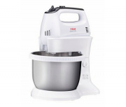 T-Fal Batidora de Pedestal HT3121MX, 300W, 5 Velocidades, Plata/Blanco
