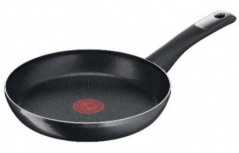 T-Fal Sartén C3820282, Antiadherente, Acero Inoxidable, Negro