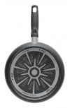 T-Fal Sartén Vital Stone 0237400, Antiadherente, Acero Inoxidable, Negro