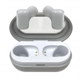 T2go Audífonos Intrauriculares con Micrófono Dux, Inalámbrico, Bluetooth, USB-C, Gris