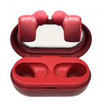 T2go Audífonos Intrauriculares con Micrófono Dux T2GO, Inalámbrico, Bluetooth, USB-C, Rojo