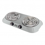 Taurus Parrilla Eléctrica Snap Heat Duo, 2 Quemadores, 200W, Gris