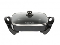 Taurus Sartén Eléctrico Odiseo, 1500W, Antiadherente, Negro