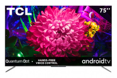TCL Smart TV LED Q637 75", 4K Ultra HD, Negro/Plata