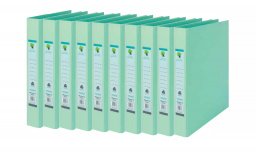 Techmakro Carpeta con Arillo KITCARP10-1VD, para 250 Hojas de Tamaño Carta, 10 Piezas