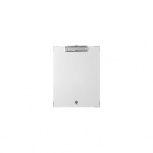 Techmakro Tabla de Cartón/PVC con Agarrapapeles, Tamaño Carta, Blanco
