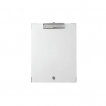 Techmakro Tabla de Cartón/PVC con Agarrapapeles, Tamaño A4, Blanco