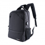 TechZone Mochila Loud de Nylon/Poliéster para Laptop 15.6", Negro