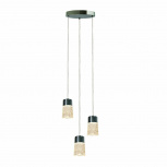 Tecnolite Lámpara Colgante LED Axolo III, Interiores, Luz Cálida Brillante, 15.5W, 850 Lúmenes, Cromo
