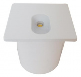 Tecnolite Lámpara LED para Techo CYRANO II, Luz Blanca Cálida, 1W, 20 Lúmenes, Blanco
