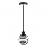 Tecnolite Lámpara Colgante de Metal Kital II, Interiores, hasta 60W, Base E27, Negro, para Casa/Iluminación Comercial - No Incluye Foco