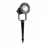 Tecnolite Reflector LED con Estaca Bilbau I, Luz Blanca Neutra, 8W, 500 Lúmenes, Negro