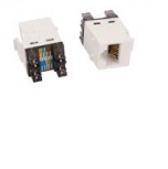 TE Connectivity Jack Keystone Categoría 5e, RJ-45, Blanco