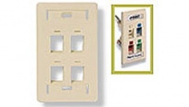 TE Connectivity Placa Vertical 406185-3, 4 Ventanas, Blanco