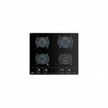 Teka Parrilla de Gas CRYSTAL-60, 4 Quemadores, Negro, Incluye Campana