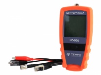 Tempo Probador de Cable UTP/STP/Cable Coaxial, Pantalla Táctil, Naranja/Azul